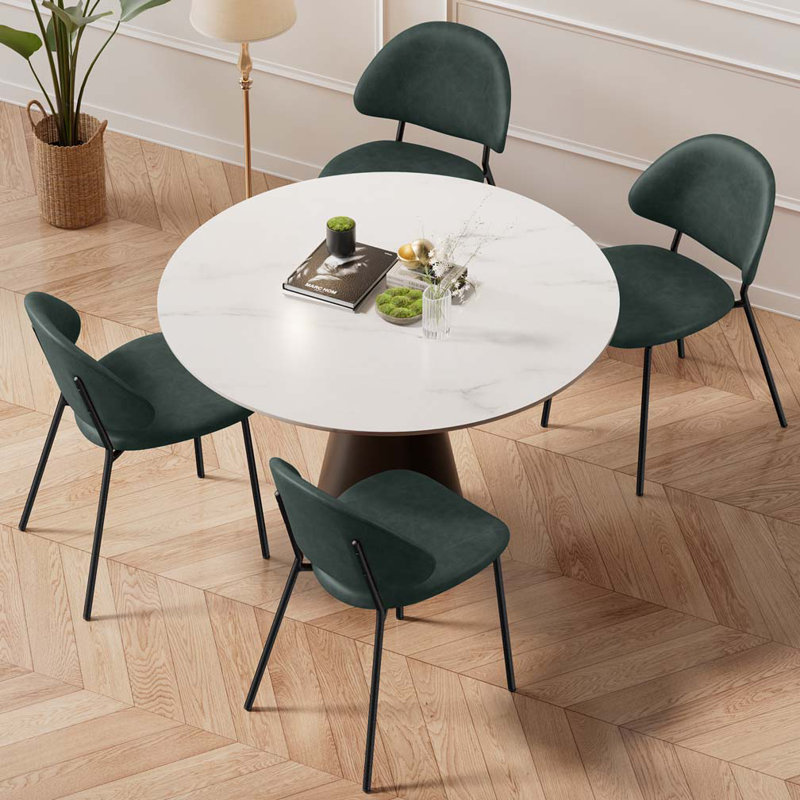 Chaise rembourrée Teddy, Brun