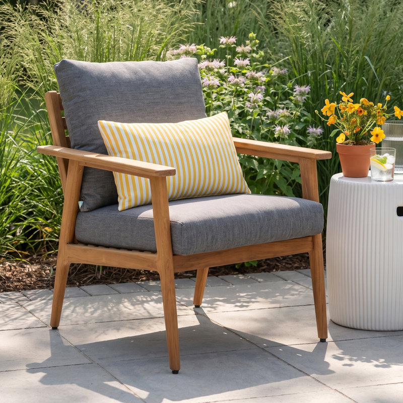 Tempo Teak Outdoor Lounge Chair