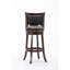 Tabouret pivotant de 29 po de hauteur bar, finition cappuccino