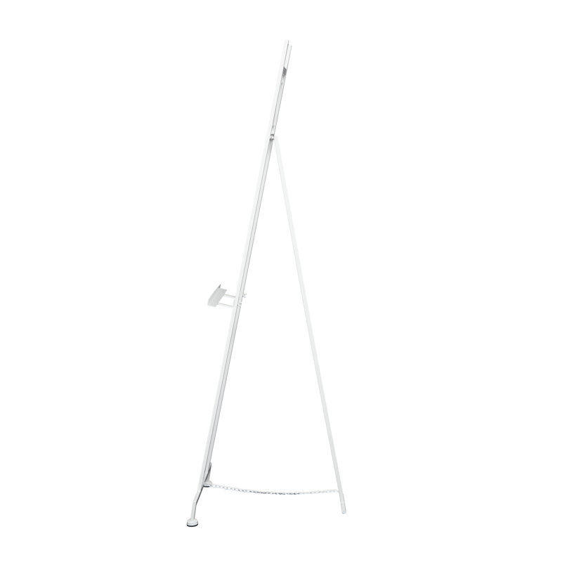 Chifor Metal Free Standing Adjustable Display Stand Easel with Chain Support, White, 57.20" H x 18.50" W x 15.50" D