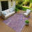 Machine Washable Indoor/Outdoor Lafferty ACN2222 Botanical Rug-1996571210