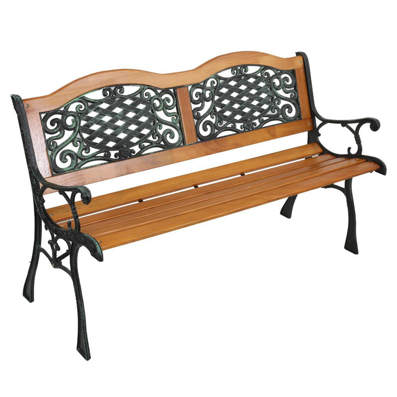 Ade Powder Coated Steel Outdoor Bench