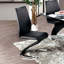 Ensemble de 2 chaises d'appoint rembourrées en similicuir-400447293