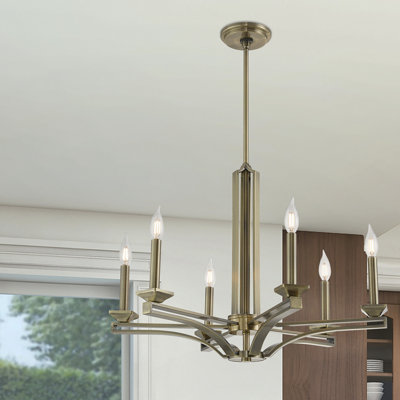 Dedham 6 - Light Dimmable Classic / Traditional Chandelier