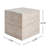 Outdoor/Indoor Square Travertine Lightweight Concrete Side Table