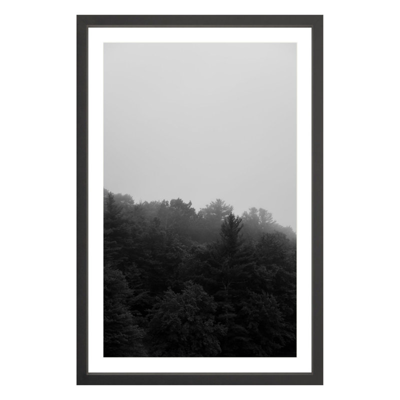 Landscape & Nature Print, Black, 36" H x 24" W x 1.88" D