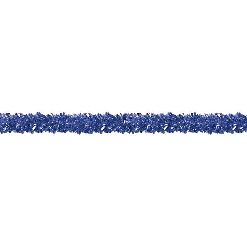 Guirlande festonnante métallique 6 plis, Bleu