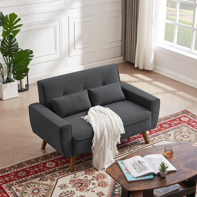 Herschel Fabric 48.82'' Reception Loveseat