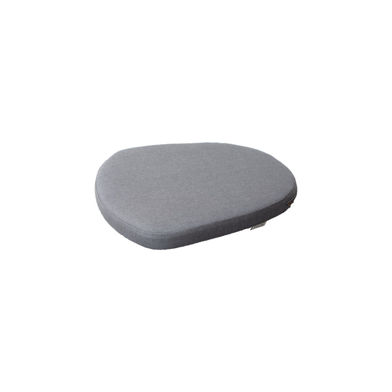 Trinity Patio Dining Armchair with Gray/White/Light Gray Cushion, Gray