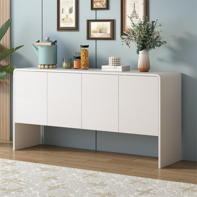 Akshayen 152.5cm Sideboard, White