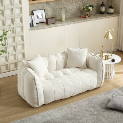Fauteuil à billes doux avec noyau en mousse haute résilience pour deux personnes. Le confortable canapé inclinable carré est idéal pour les membres de la famille et les amis qui s'amusent à jouer, lire, regarder la télévision