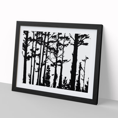 Pine Tree Block Print - Single Picture Frame Print