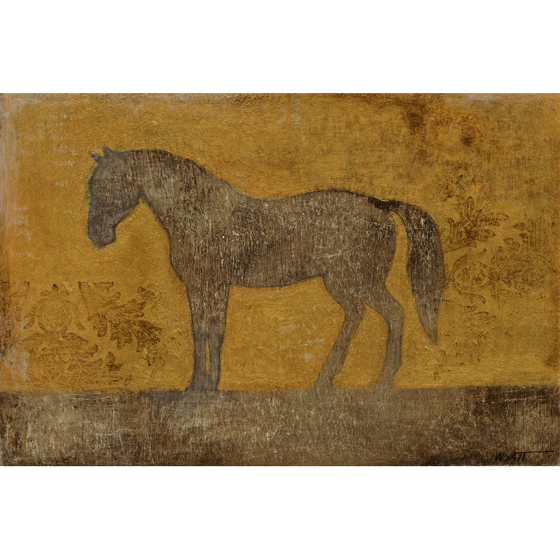 Oxidized Horse II by Norman Wyatt Jr. - 1 Piece Wrapped Canvas Wall Art, 81cm H x 122cm W x 3.8cm D