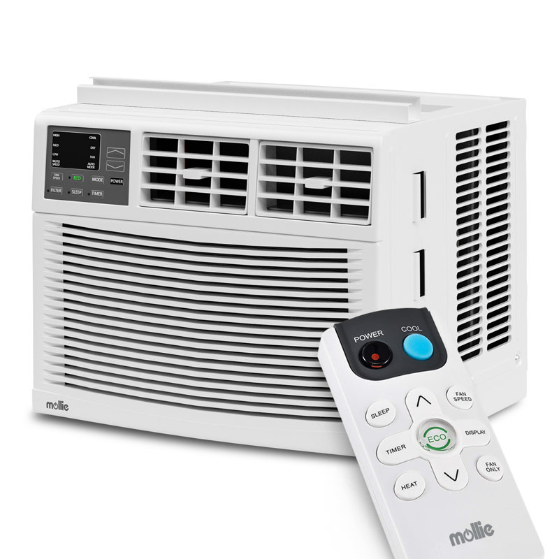 Mollie 8000 BTU White Window Air Conditioner with Remote