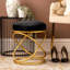 Adaku Iron Dressing Table Stool for Bedroom Furniture, Living Room Accent Stool-95856675