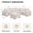 Burwell 99" Corduroy L-Shaped Sectional Sofa with Ottoman – Pet-Friendly, Ergonomic Comfort for Cozy Living Rooms-1151753319