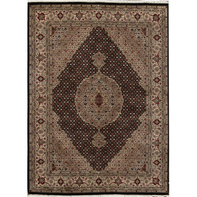 Handmade Silk and Wool Oriental Area Rug