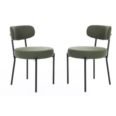 Ensemble de chaises de salle à manger en sherpa Boucle