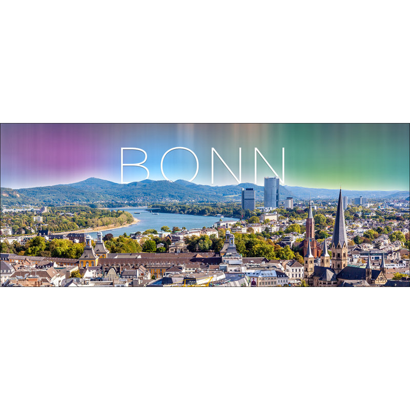 Bonn GLA2660 - No Frame Print on Glass, 50cm H x 125cm W x 1.4cm D