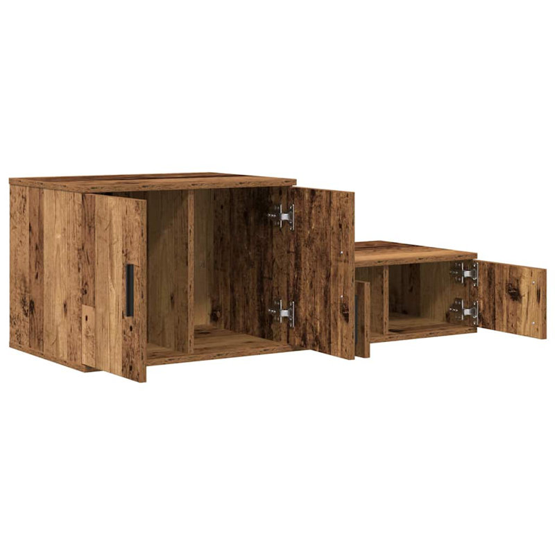 Storage Cabinet 108 X 41 X 40 Cm Engineered Wood, Old Wood