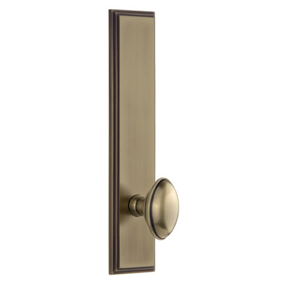 Grandeur Carré Tall Plate Privacy with Eden Prairie Door Knob