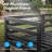 2-Piece Oversized Outdoor Aluminum Patio Sofa with 4" Cushions-1401838898