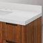 Trayshawn 48 po Meuble-lavabo de comptoir à simple cuve en marbre d'ingénierie avec robinet Whitebrook-583394321