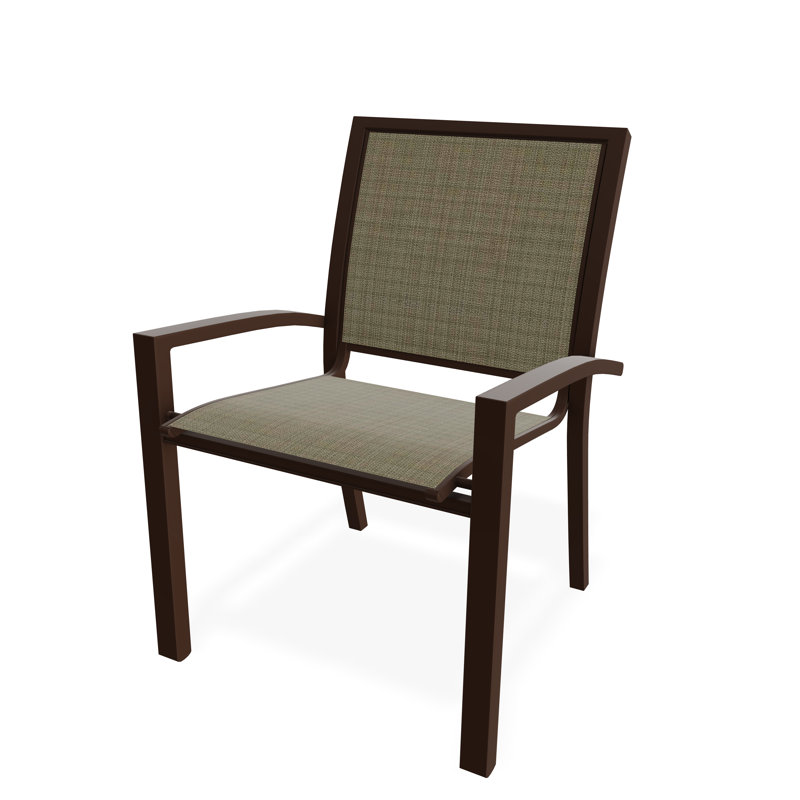 Chaise de café empilable Kendall, Kona, Pierre Elevation