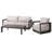 Donaldo 3-Piece Aluminum Patio Conversation Set