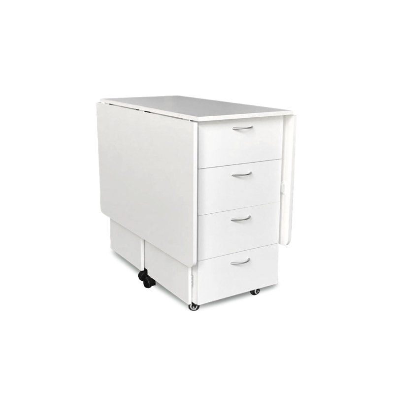 Ash White Multi-Functional Cutting and Storage Table