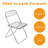 17.72'' H Folding Stacking Side Chair