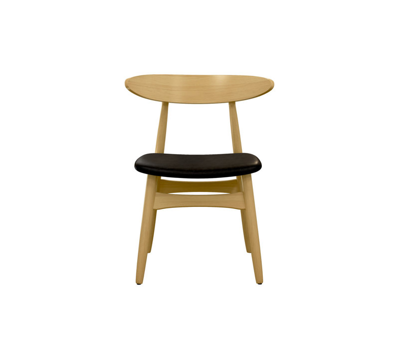  Chaise de salle à manger en cuir Arch (ensemble de 4)