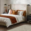 Halla Luxury Fabric Upholstered Bed Frame - Eco Recycled Material, Sleek Modern Design-1113081686-1113081681