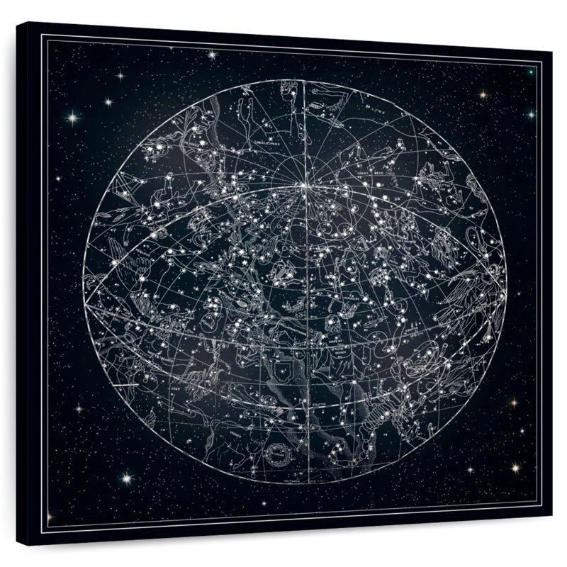 Oberle Constellation Map, 24" H x 24" W