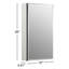 Recessed or Surface Mount Frameless Aluminum Medicine Cabinet Adjustable Shelves-368280059