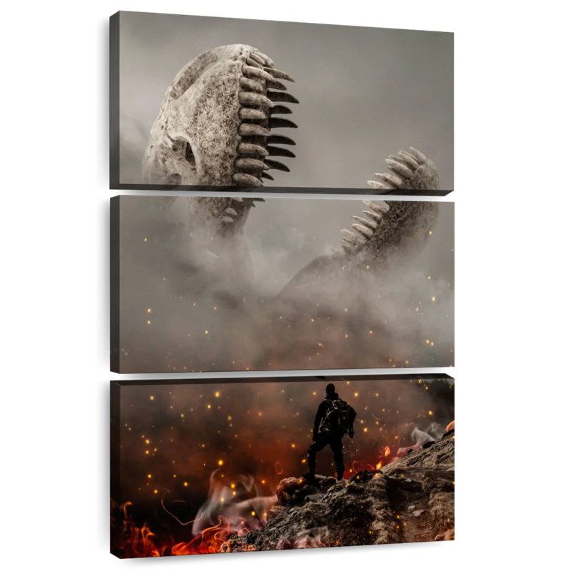 Brampt Dino Ashes, 65" H x 42" W
