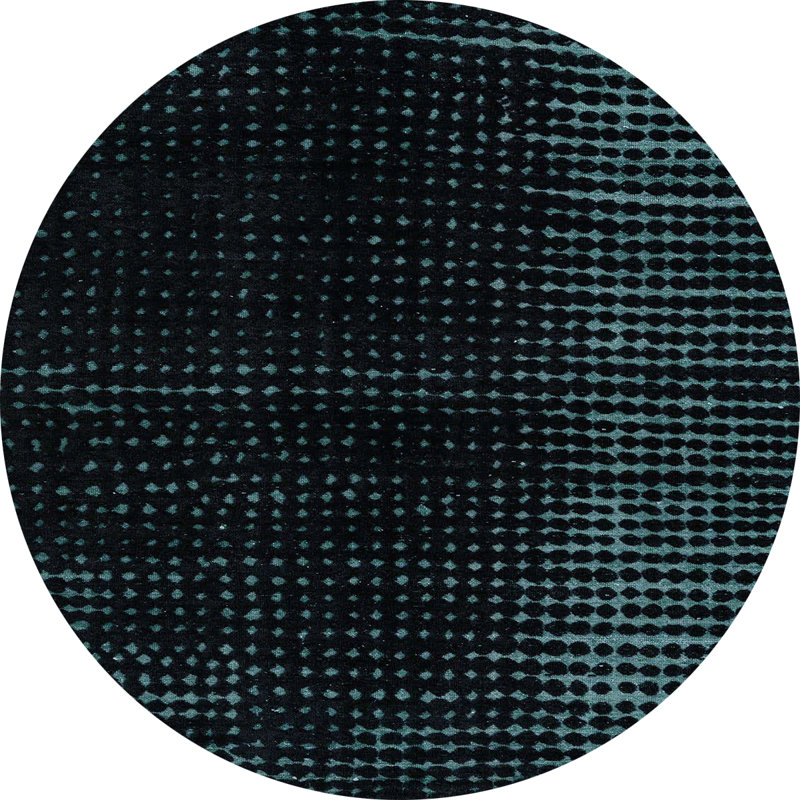 Tapis abstrait moderne 4398, Rond 7 pi