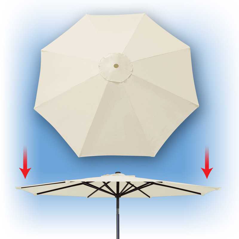 Housse de remplacement pour parasol de patio armrong, Écru