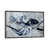 Toile avec cadre gris foncé rustique