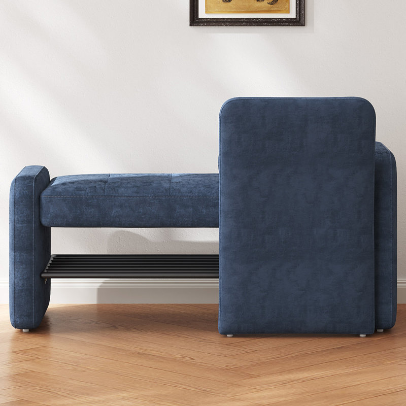 Polyester Upholstered Storage Bench