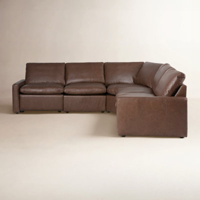 Genuine Leather L-Sectional