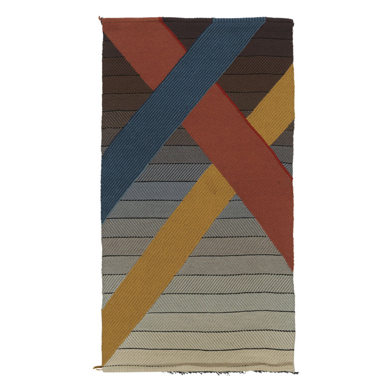 Modern One-of-a-Kind 3'3X6'2 Hand Knotted Area Rug