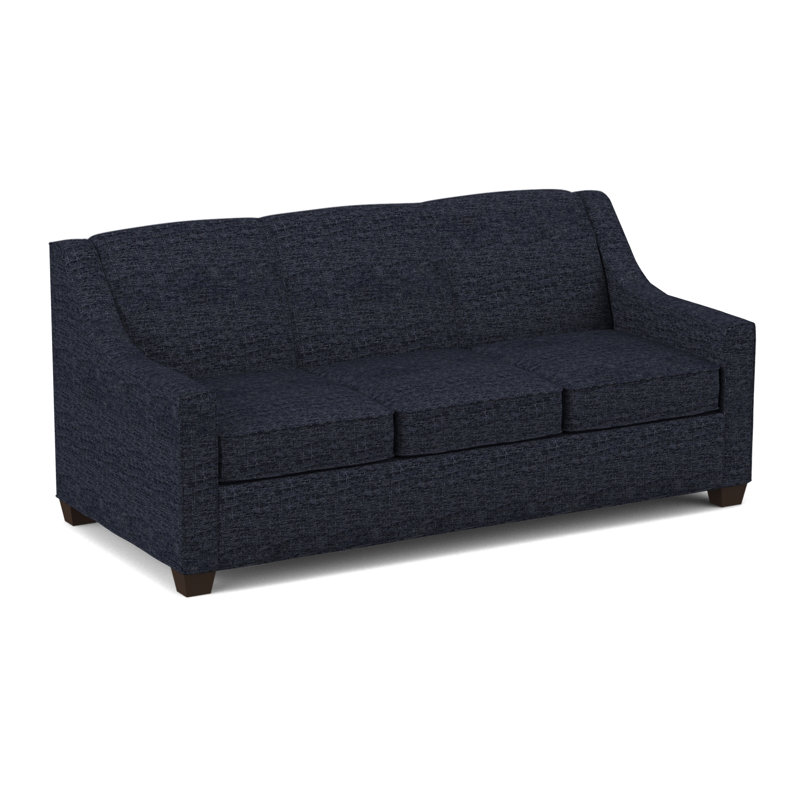 Phillips Square Arm Sofa with Reversible Cushions, Cafelle, Archetype Admiral, 34.5" H x 76" W x 36" D