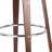 Swivel Upholstered Counter Stool with Metal Frame-1223897097