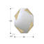 Hexagon Wall Mounted Accent Mirror-66938433