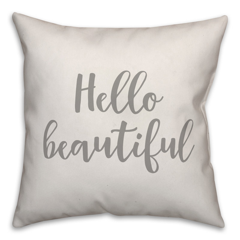 Throw Pillow, White, Pillow Cover