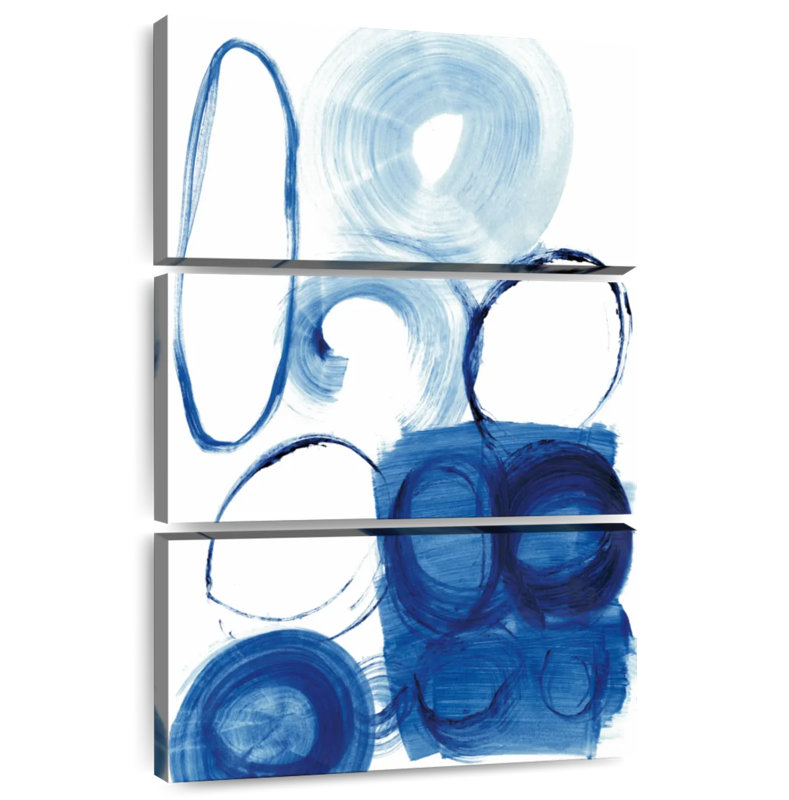 Étude du cercle bleu Avery I, H 50 po x l 32 po