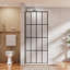Porte de douche encadrée en verre l 34,04 po x H 72,04 po