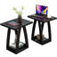 Table de bout 19,69 po, petite table d'appoint pour salon, chambre à coucher, table de chevet (ensemble de 2)-2127240187-2133297366