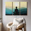 «Yoga Silhouette Wall Art» sur toile-473162272